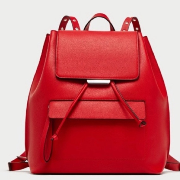 Zara Red backpack - Picture 4 of 5